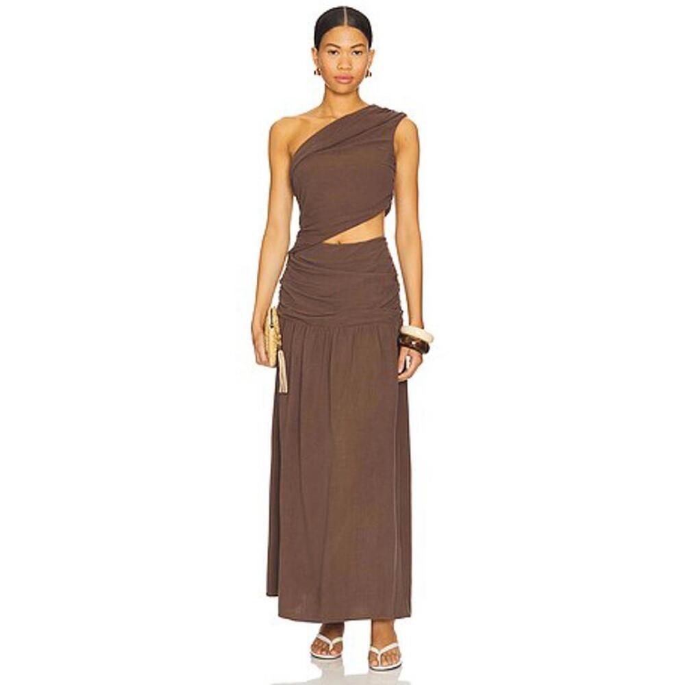 4TH & RECKLESS Yara Maxi Dress in Brown